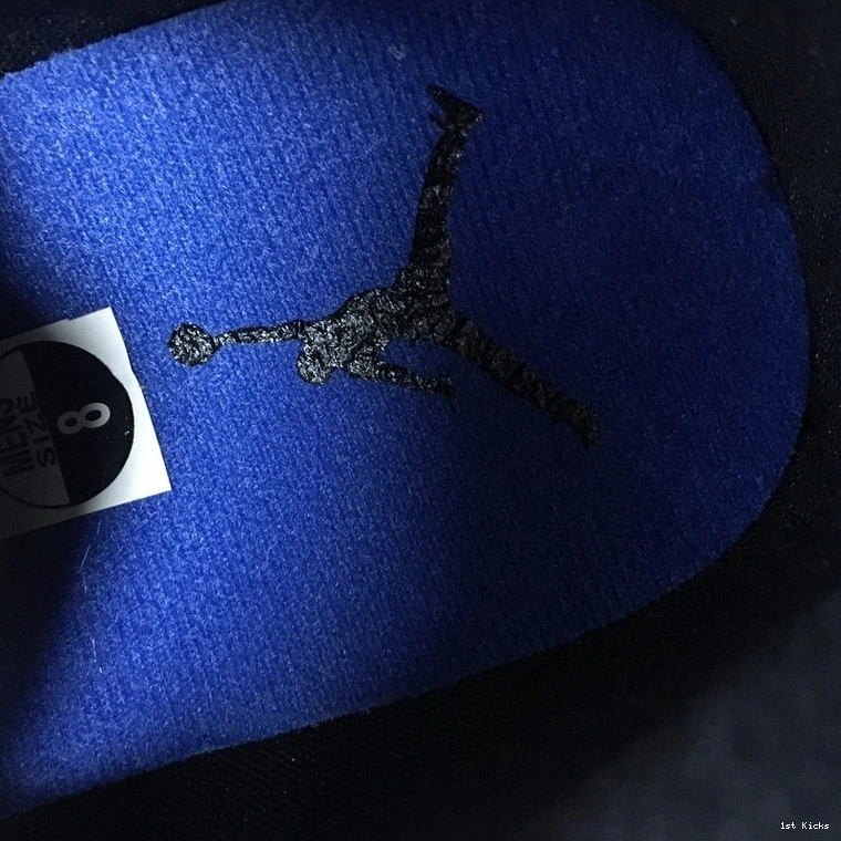 Jordan Royal Black Mid 1 Air Blue 554724-068 0406